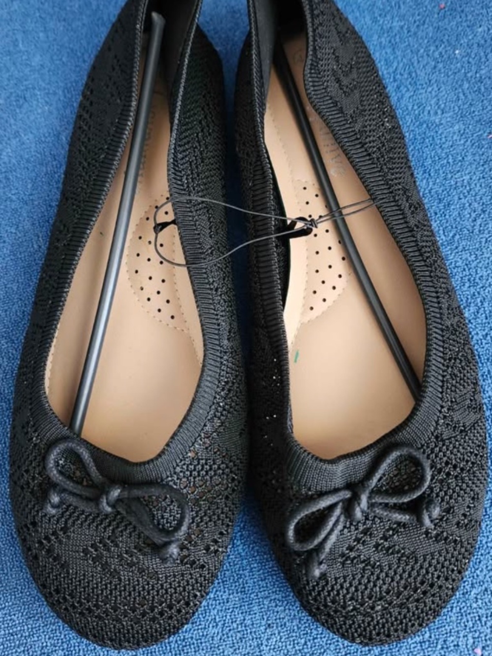 Women's black ballerinas - size EU 40